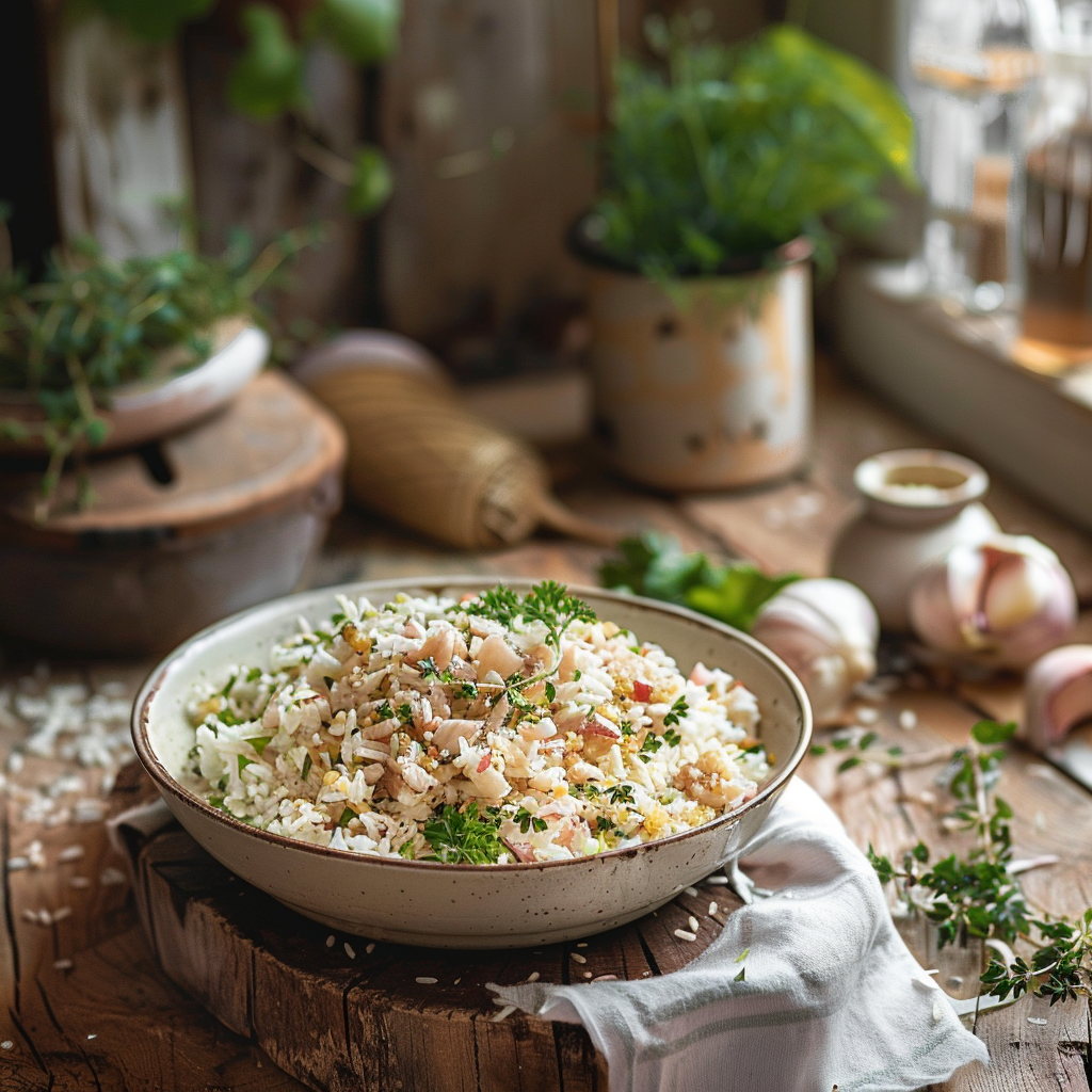 Salade de riz au thon : la recette facile et savoureuse de Mamie Julia