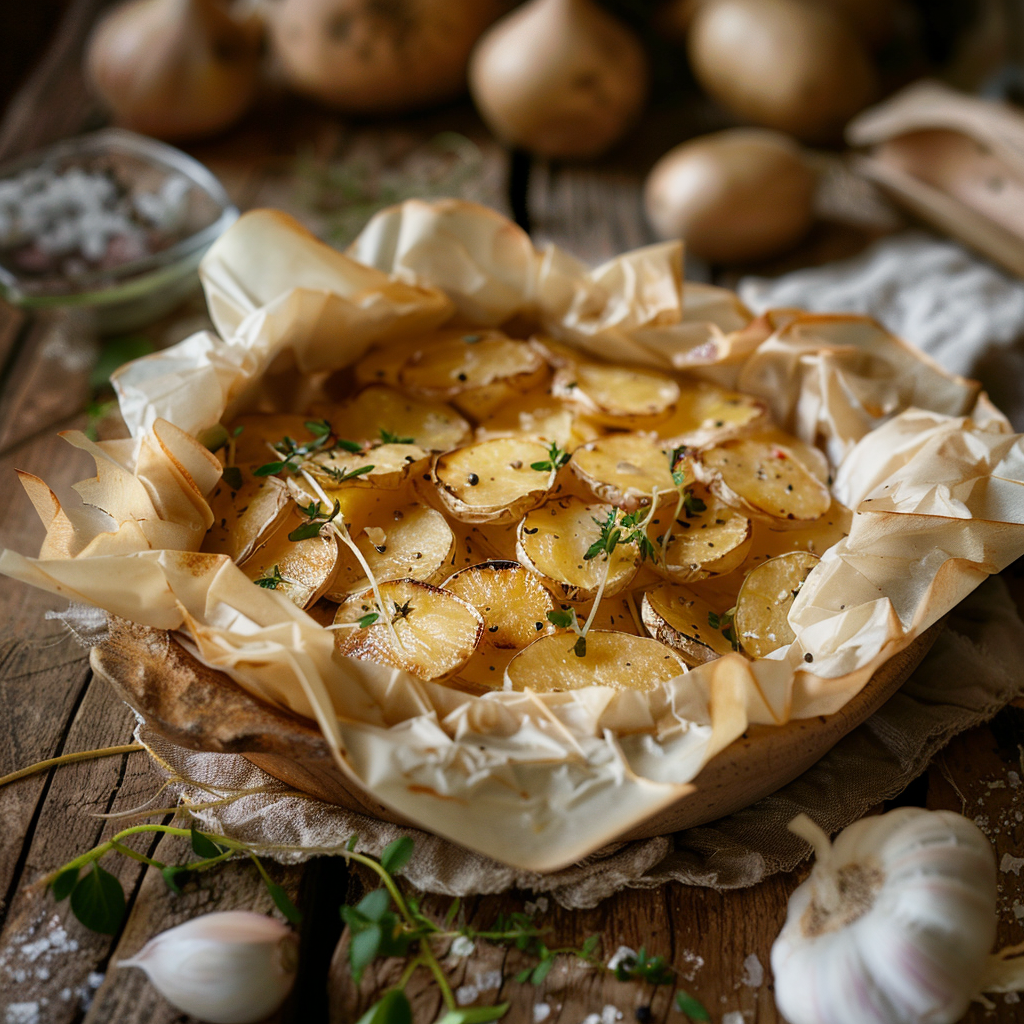 Pommes de terre en papillote, la douceur façon grand-mère de Mamie Julia