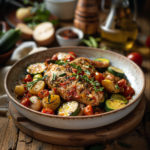 Poulet aux Courgettes et Tomates : Le Plat Familial Idéal pour le Dimanche