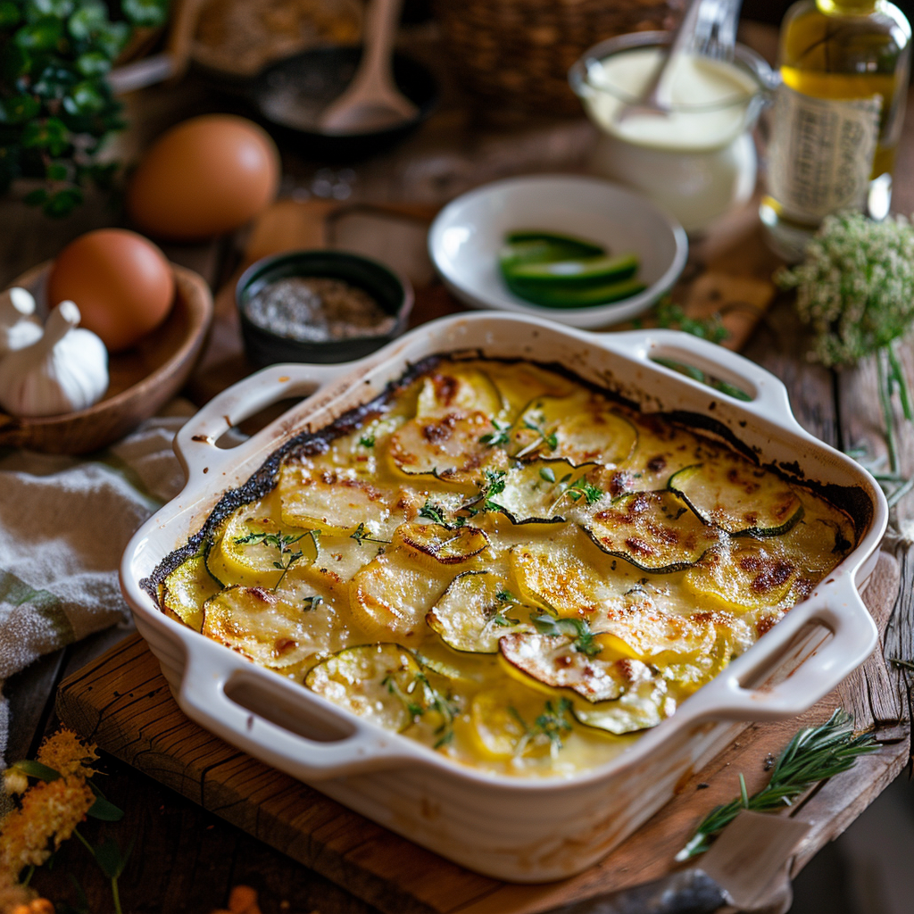 Gratin de courgettes, le plat réconfortant de Mamie Julia